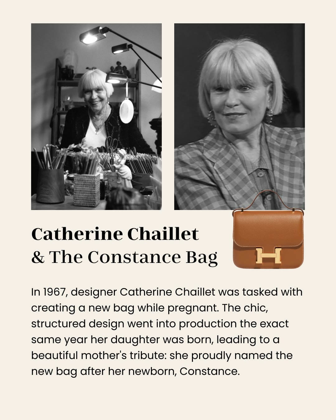 Évelyne Bertrand and the Evelyne bag