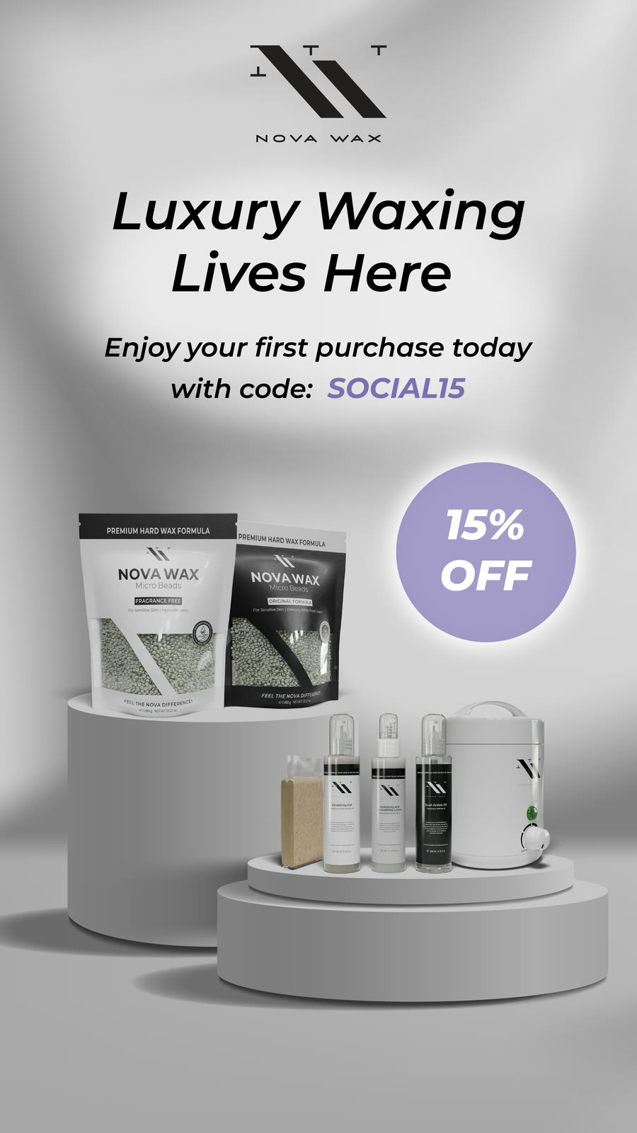 A story: Luxury Waxing Lives Here, 15 percent off