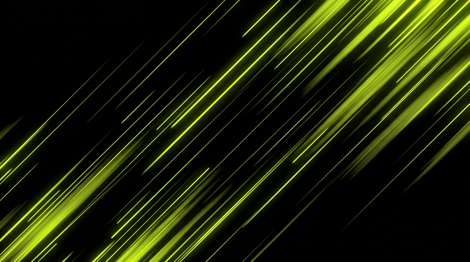 Lime speed lines at 45 degrees on black