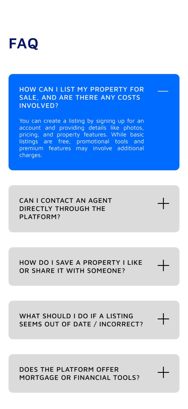 The redesigned Zillow on a phone: questions
